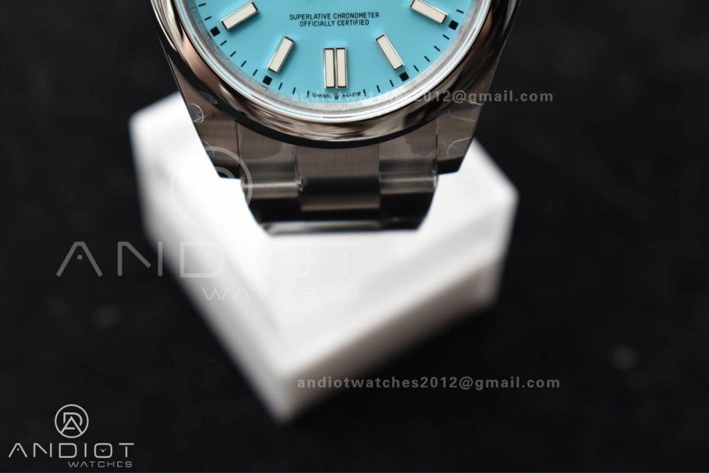 Functional Oyster Perpetual 124300 41mm DIWF 1:1 Best Edition 904L Steel Tiffany Blue Dial A 944