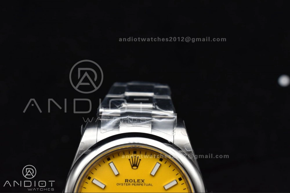 EasyMatch Oyster Perpetual 124300 41mm DIWF 1:1 Best Edition 904L Steel Yellow Dial A 952