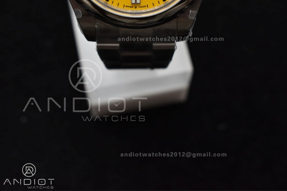 EasyMatch Oyster Perpetual 124300 41mm DIWF 1:1 Best Edition 904L Steel Yellow Dial A 952