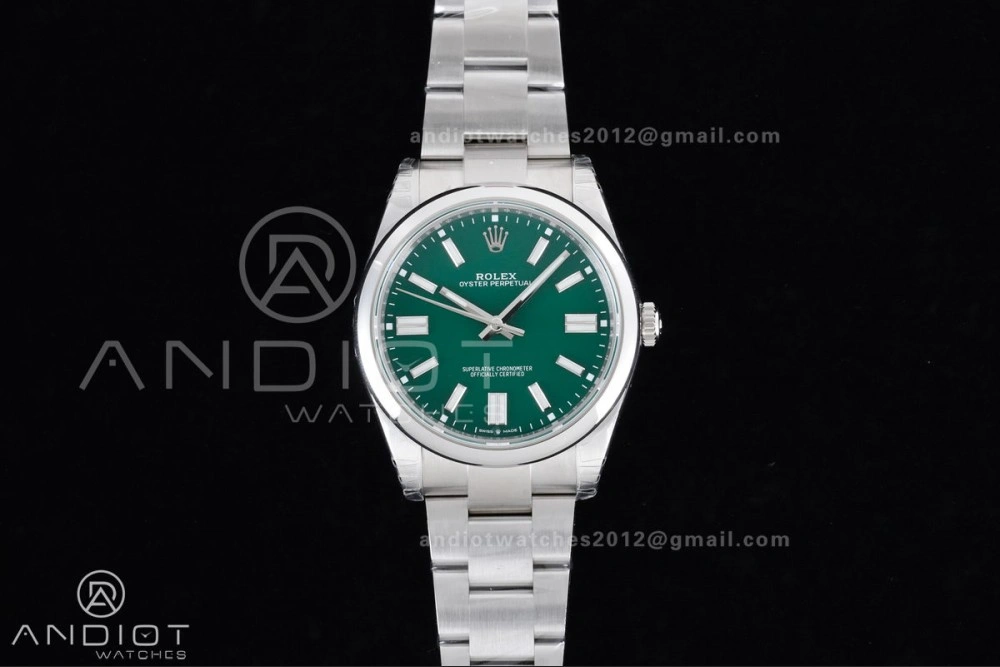 Oyster Perpetual 124300 41mm VSF 1:1 Best Edition 904L Steel Green Dial DD3230 V Minimalist 945