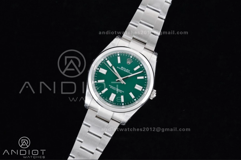 Oyster Perpetual 124300 41mm VSF 1:1 Best Edition 904L Steel Green Dial DD3230 V Minimalist 945