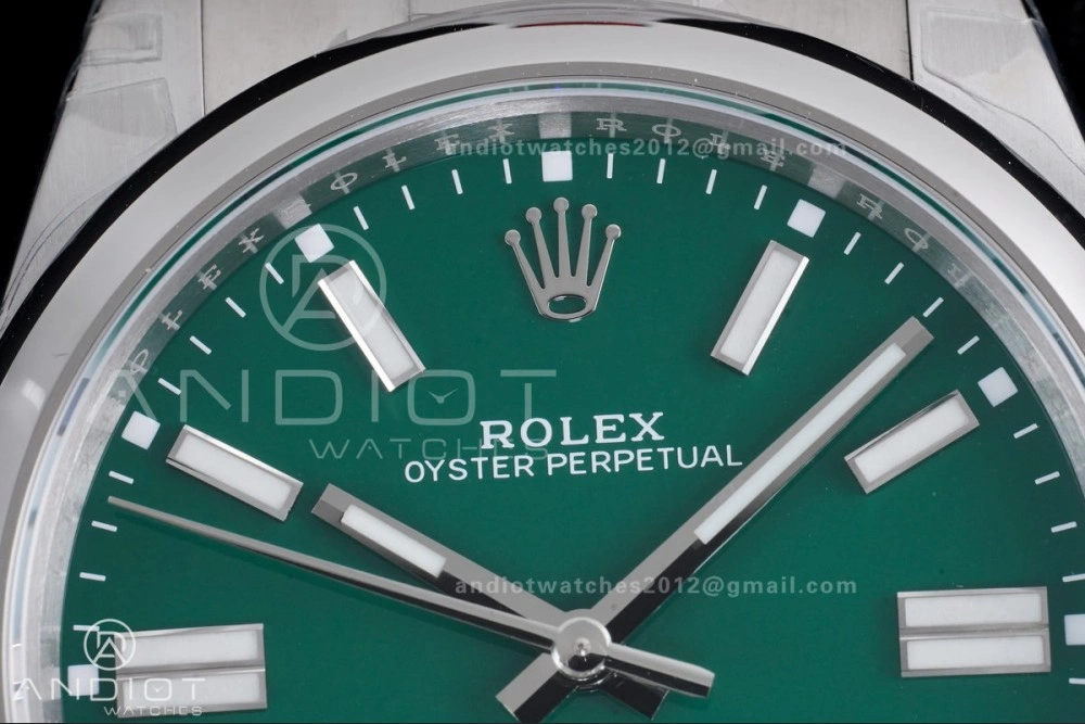 Oyster Perpetual 124300 41mm VSF 1:1 Best Edition 904L Steel Green Dial DD3230 V Minimalist 945