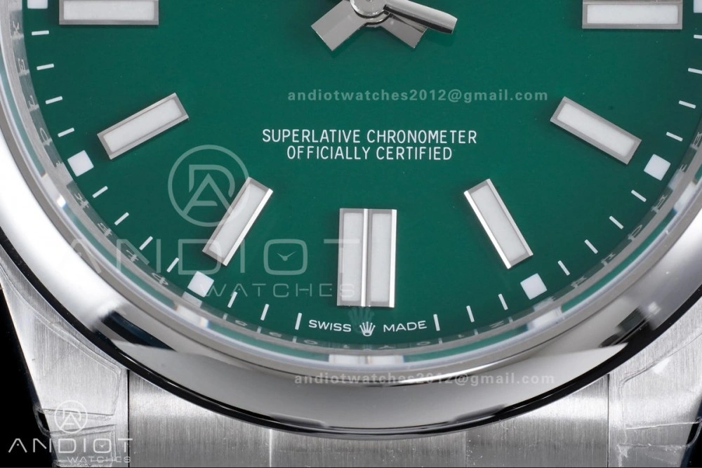 Oyster Perpetual 124300 41mm VSF 1:1 Best Edition 904L Steel Green Dial DD3230 V Minimalist 945