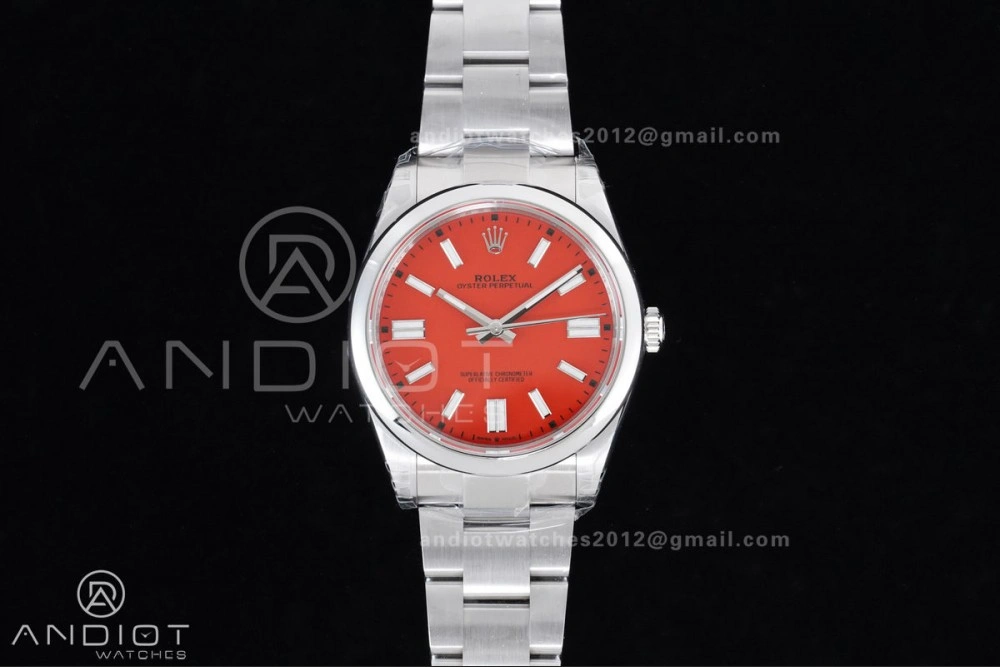 Oyster Perpetual 124300 41mm VSF 1:1 Best Edition 904L Steel Red Dial DD3230 V Classic 951