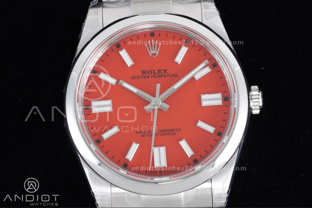 Oyster Perpetual 124300 41mm VSF 1:1 Best Edition 904L Steel Red Dial DD3230 V Classic 951