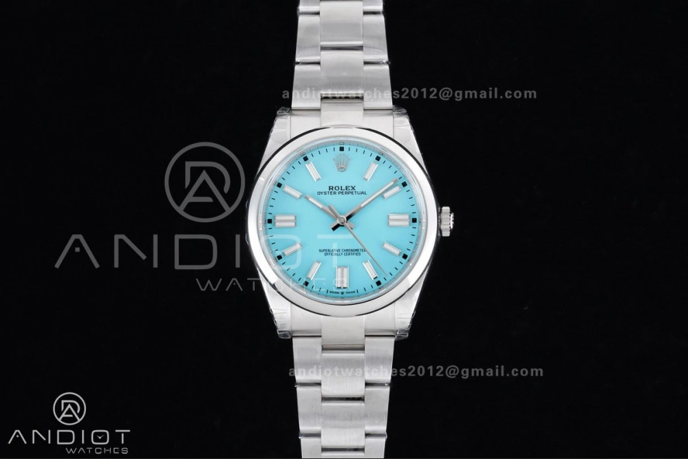Oyster Perpetual 124300 41mm VSF 1:1 Best Edition 904L Steel Tiffany Blue Dial DD3230 V Supportive 947