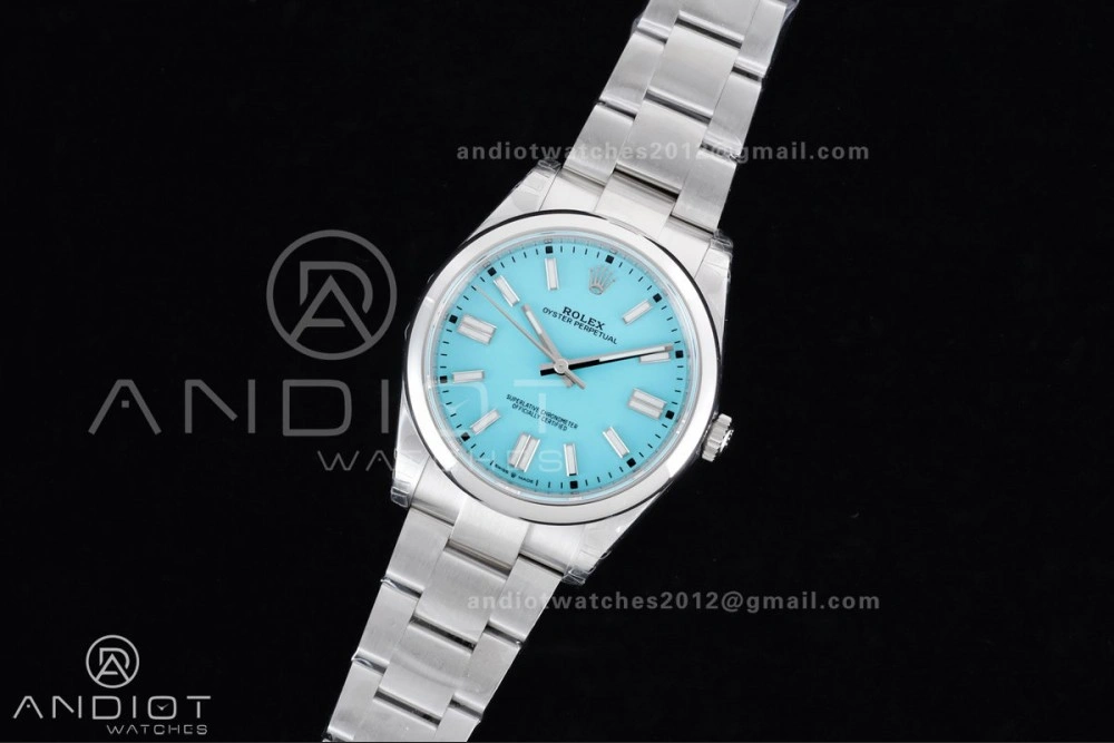 Oyster Perpetual 124300 41mm VSF 1:1 Best Edition 904L Steel Tiffany Blue Dial DD3230 V Supportive 947