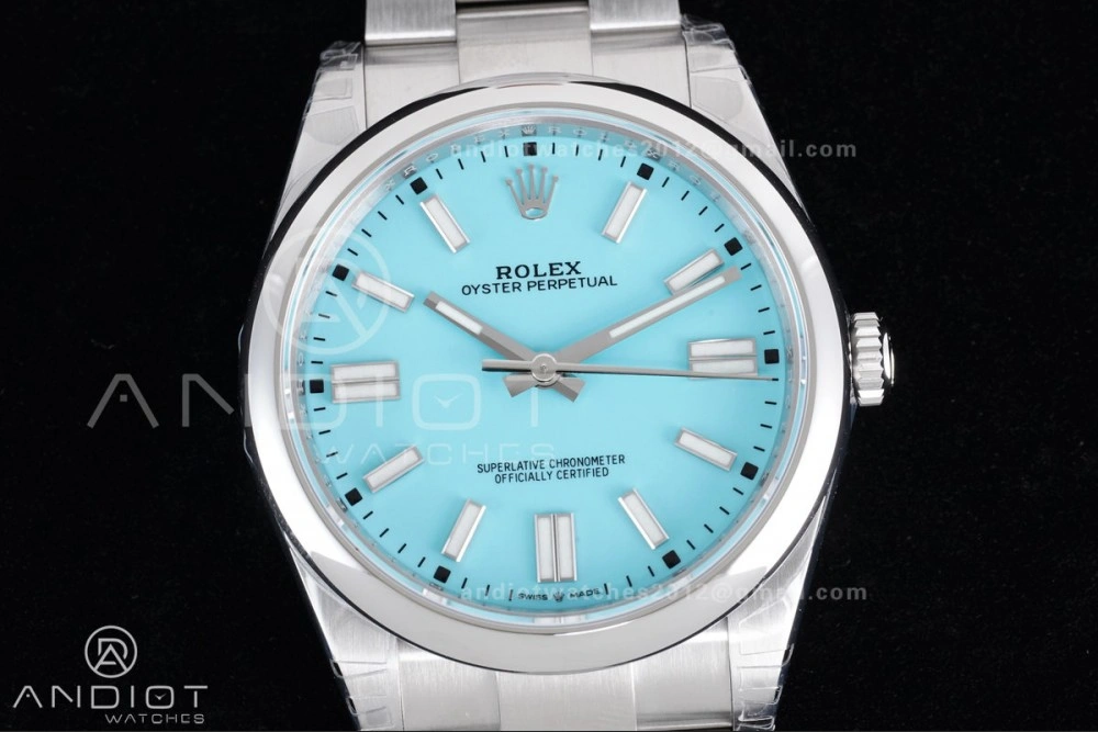 Oyster Perpetual 124300 41mm VSF 1:1 Best Edition 904L Steel Tiffany Blue Dial DD3230 V Supportive 947