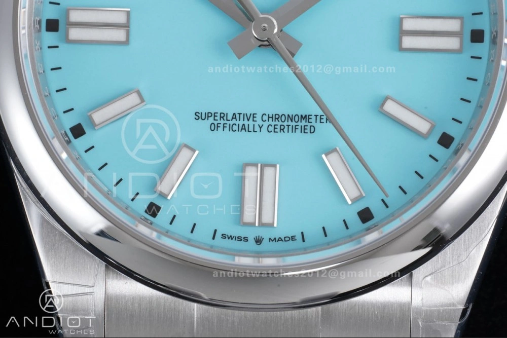 Oyster Perpetual 124300 41mm VSF 1:1 Best Edition 904L Steel Tiffany Blue Dial DD3230 V Supportive 947