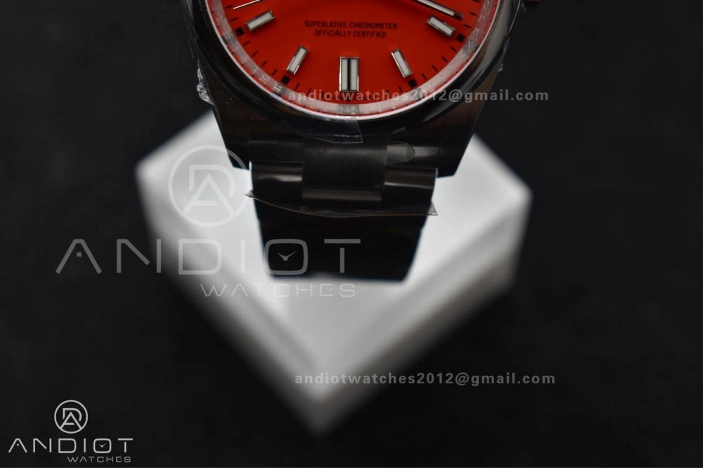 Oyster Perpetual 126000 36mm Clean 1:1 Best Edition 904L Steel Red Dial VR Functional 956