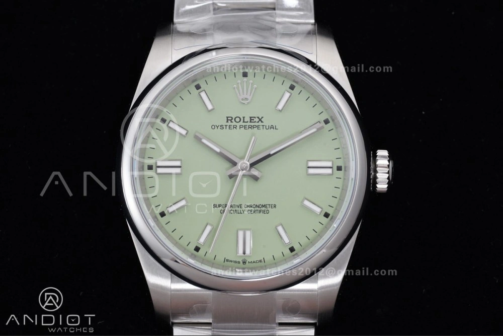 Seasonal Oyster Perpetual 126000 36mm KRF 1:1 Best Edition 904L Steel Pistachio Dial VR 966