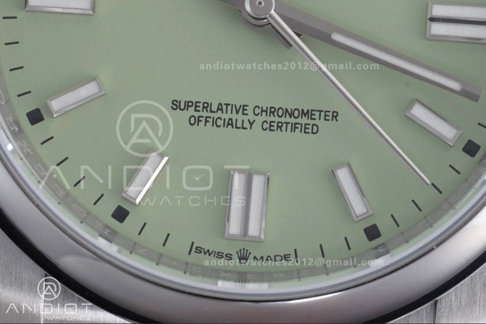 Seasonal Oyster Perpetual 126000 36mm KRF 1:1 Best Edition 904L Steel Pistachio Dial VR 966
