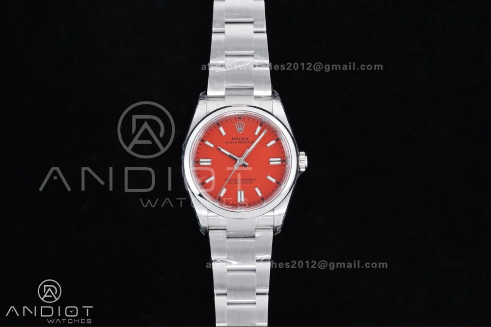 Oyster Perpetual 126000 36mm VSF 1:1 Best Edition 904L Steel Red Dial DD3230 V FastDry 970