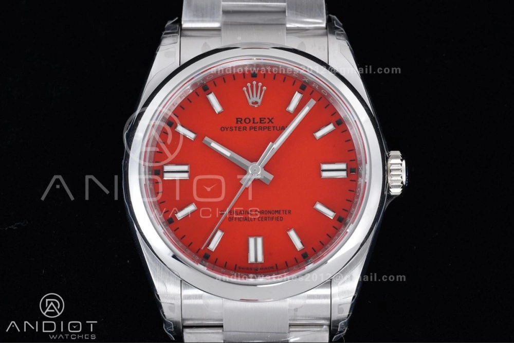 Oyster Perpetual 126000 36mm VSF 1:1 Best Edition 904L Steel Red Dial DD3230 V FastDry 970