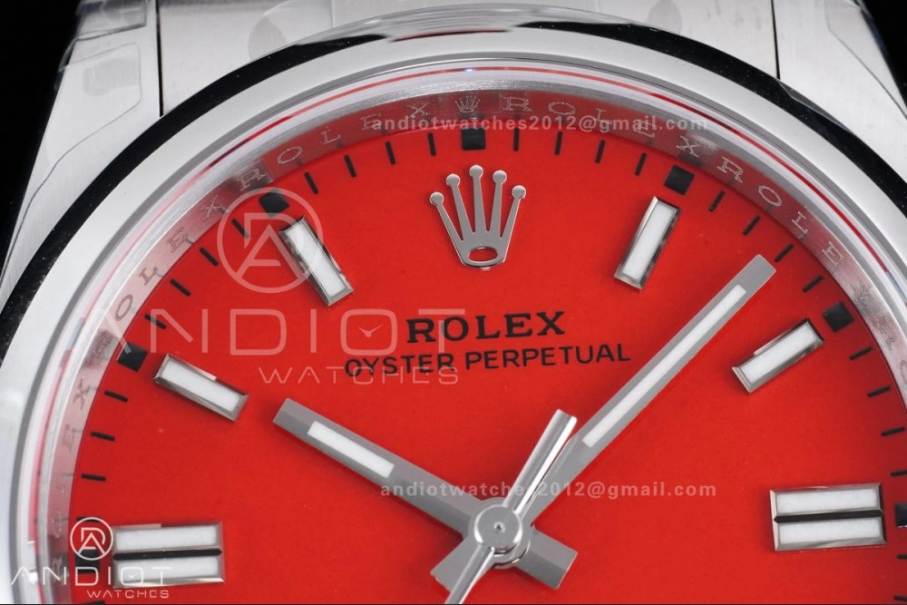 Oyster Perpetual 126000 36mm VSF 1:1 Best Edition 904L Steel Red Dial DD3230 V FastDry 970