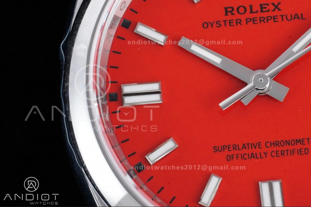 Oyster Perpetual 126000 36mm VSF 1:1 Best Edition 904L Steel Red Dial DD3230 V FastDry 970