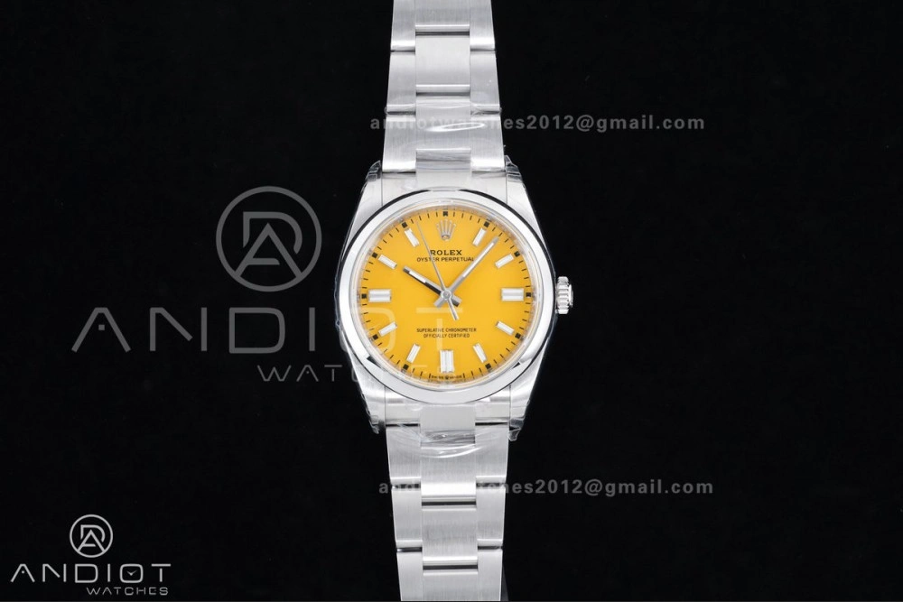 MoistureWicking Oyster Perpetual 126000 36mm VSF 1:1 Best Edition 904L Steel Yellow Dial DD3230 V 973