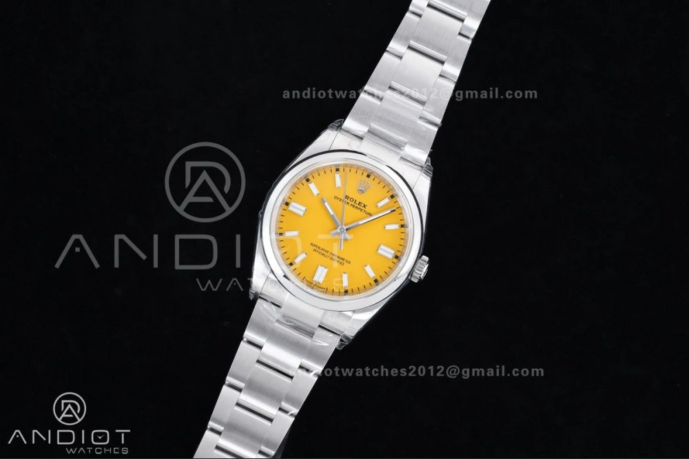 MoistureWicking Oyster Perpetual 126000 36mm VSF 1:1 Best Edition 904L Steel Yellow Dial DD3230 V 973