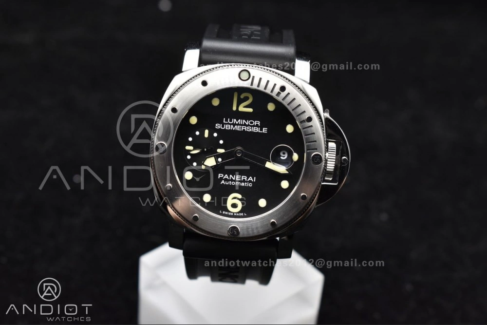 PAM1024 VSF 1:1 Best Edition Black Dial On SS with Black Rubber Strap P.9001 Clone FreshLook 342