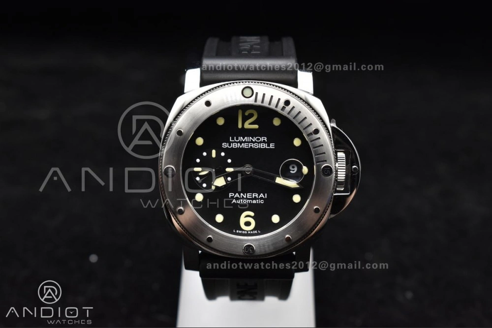 PAM1024 VSF 1:1 Best Edition Black Dial On SS with Black Rubber Strap P.9001 Clone FreshLook 342