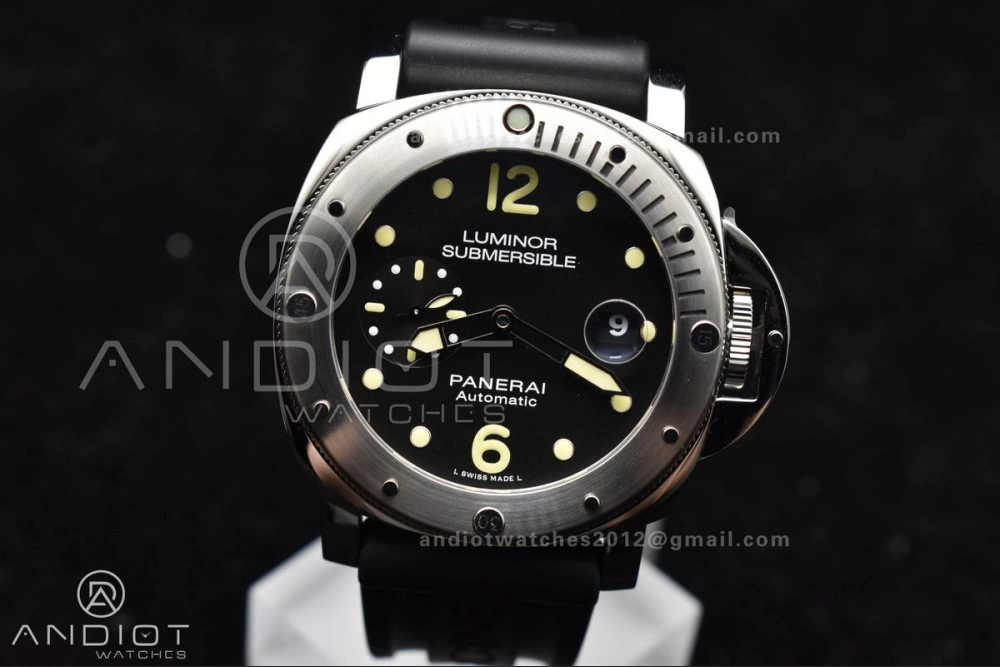 PAM1024 VSF 1:1 Best Edition Black Dial On SS with Black Rubber Strap P.9001 Clone FreshLook 342