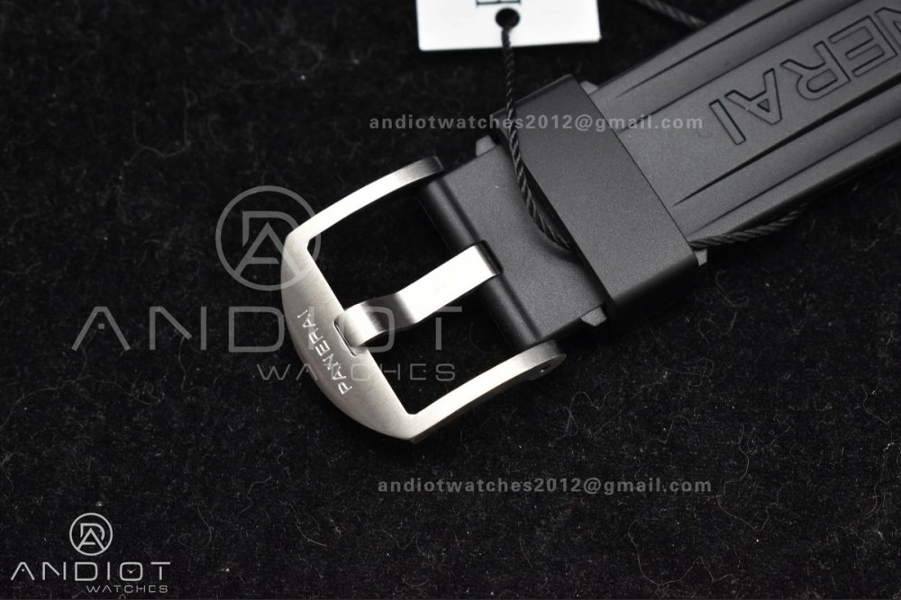 PAM1024 VSF 1:1 Best Edition Black Dial On SS with Black Rubber Strap P.9001 Clone FreshLook 342