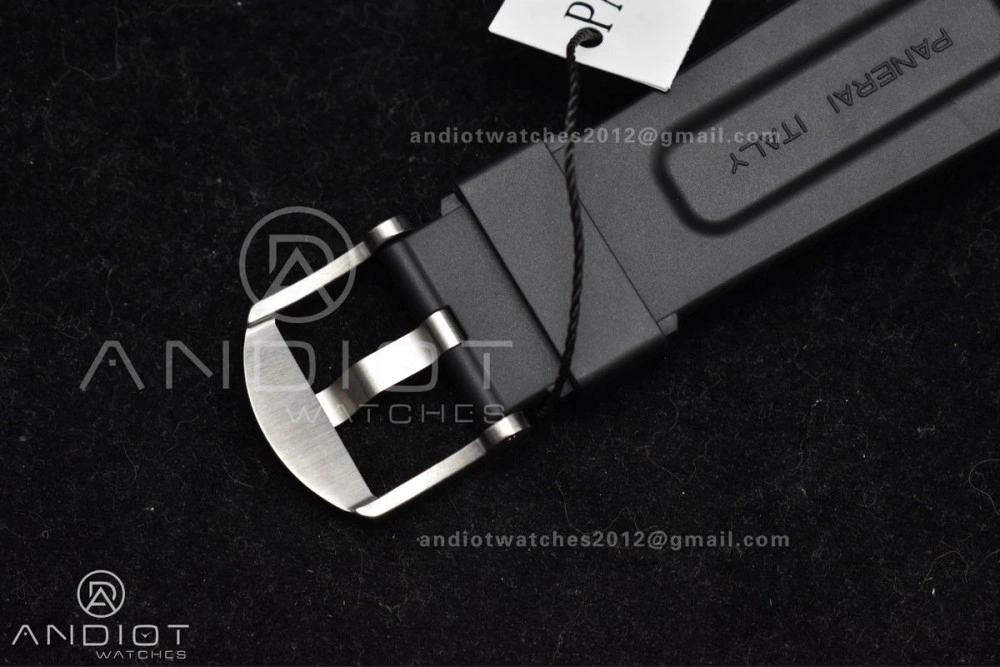 PAM1024 VSF 1:1 Best Edition Black Dial On SS with Black Rubber Strap P.9001 Clone FreshLook 342