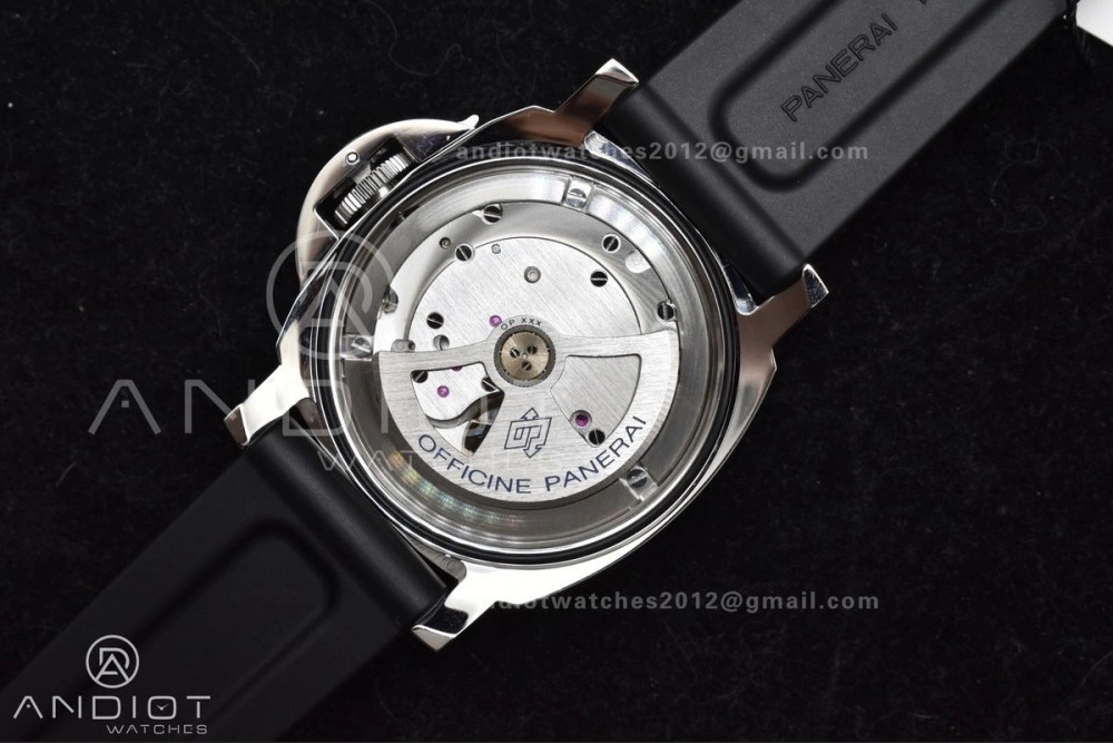 PAM1024 VSF 1:1 Best Edition Black Dial On SS with Black Rubber Strap P.9001 Clone FreshLook 342