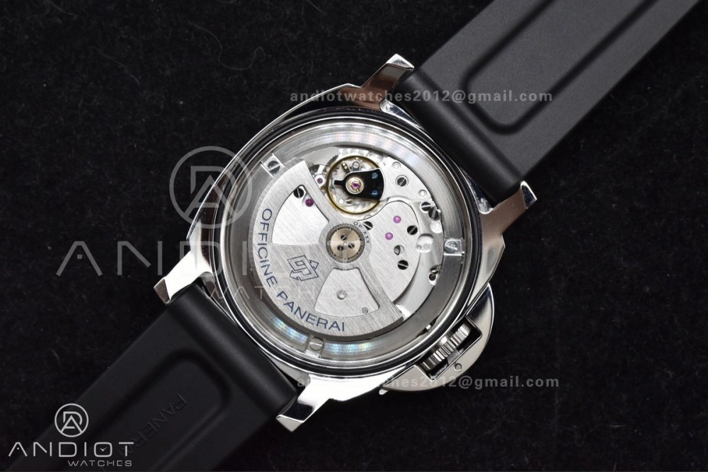 PAM1024 VSF 1:1 Best Edition Black Dial On SS with Black Rubber Strap P.9001 Clone FreshLook 342