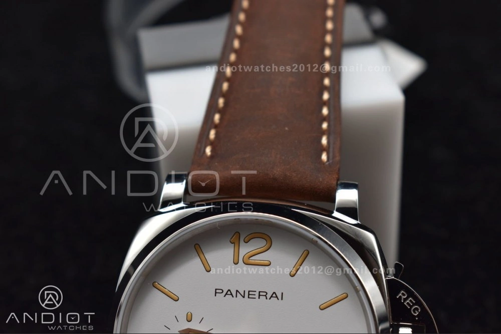 Bold PAM1046 Luminor Due VSF Best Edition White Dial on Brown Asso Strap AXXXIV 977