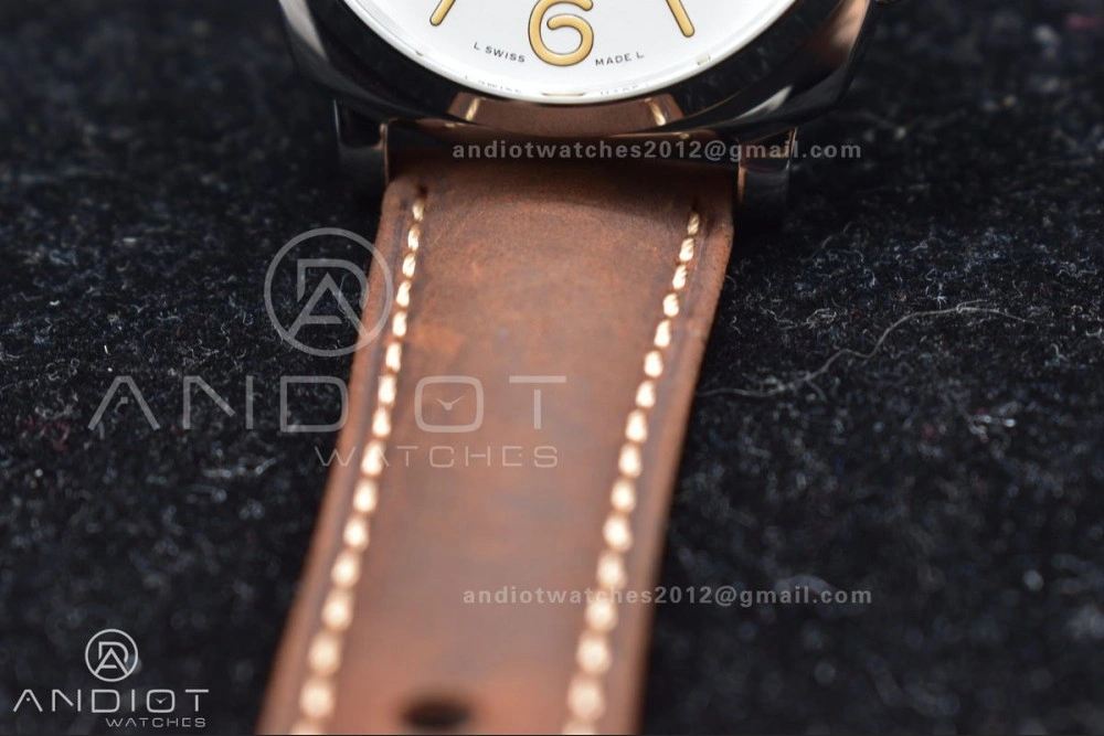 Bold PAM1046 Luminor Due VSF Best Edition White Dial on Brown Asso Strap AXXXIV 977