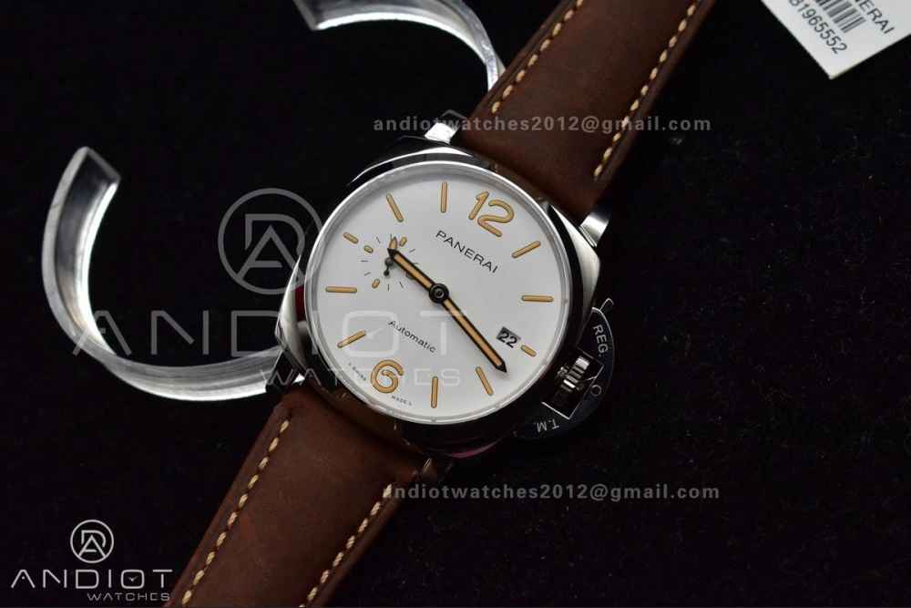 Bold PAM1046 Luminor Due VSF Best Edition White Dial on Brown Asso Strap AXXXIV 977