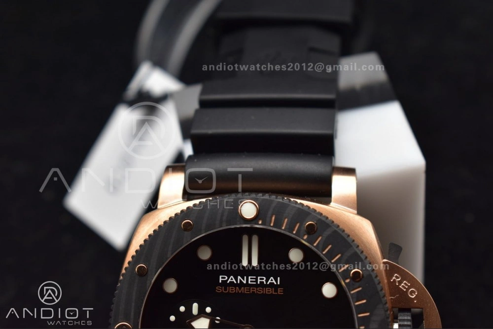 PAM1070 W SBF 1:1 Best Edition Black Dial on Black Rubber Strap P Tailored 434
