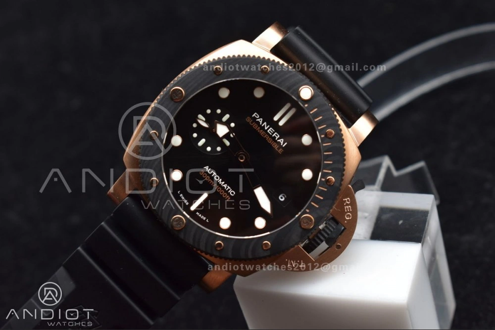 PAM1070 W SBF 1:1 Best Edition Black Dial on Black Rubber Strap P Tailored 434