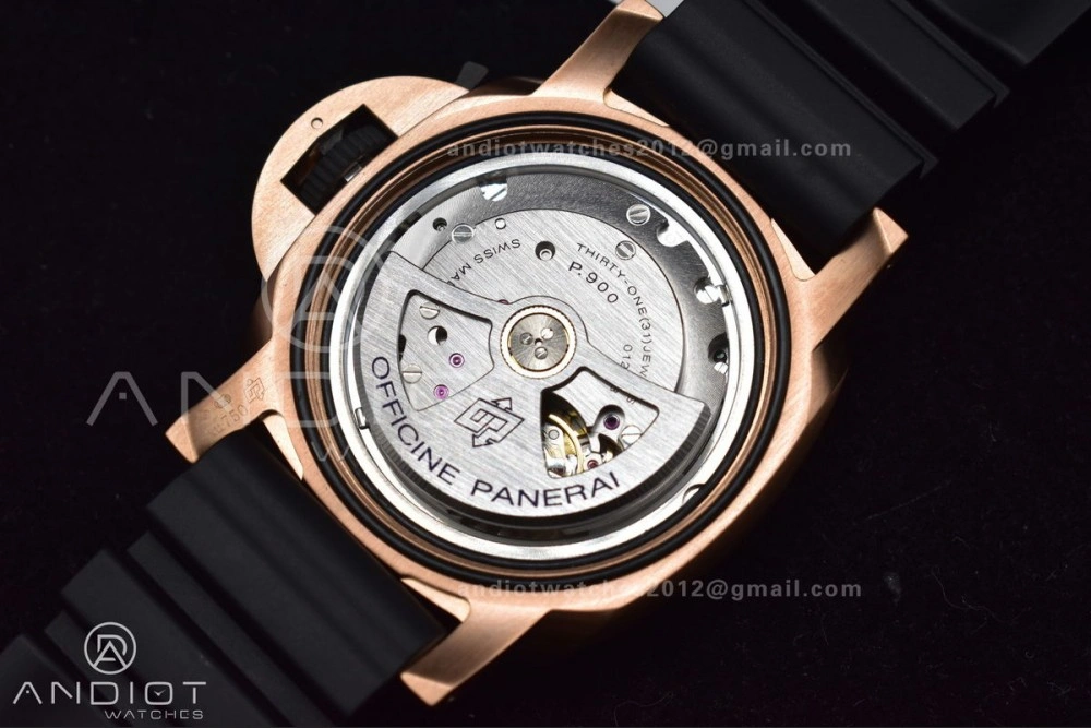 PAM1070 W SBF 1:1 Best Edition Black Dial on Black Rubber Strap P Tailored 434