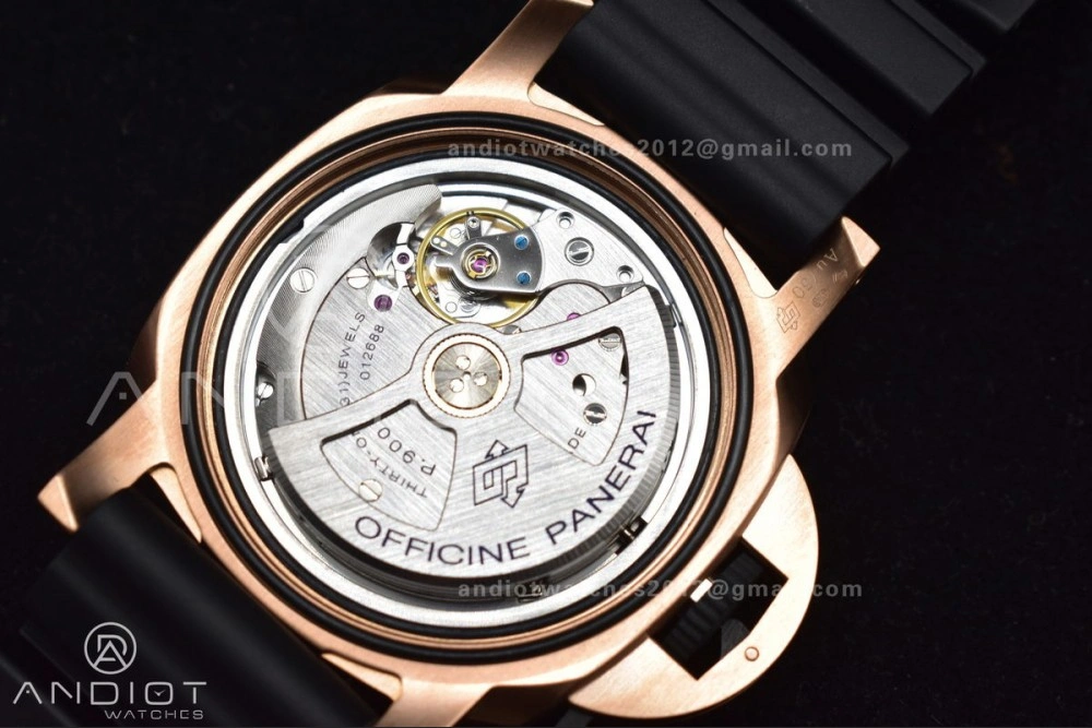 PAM1070 W SBF 1:1 Best Edition Black Dial on Black Rubber Strap P Tailored 434