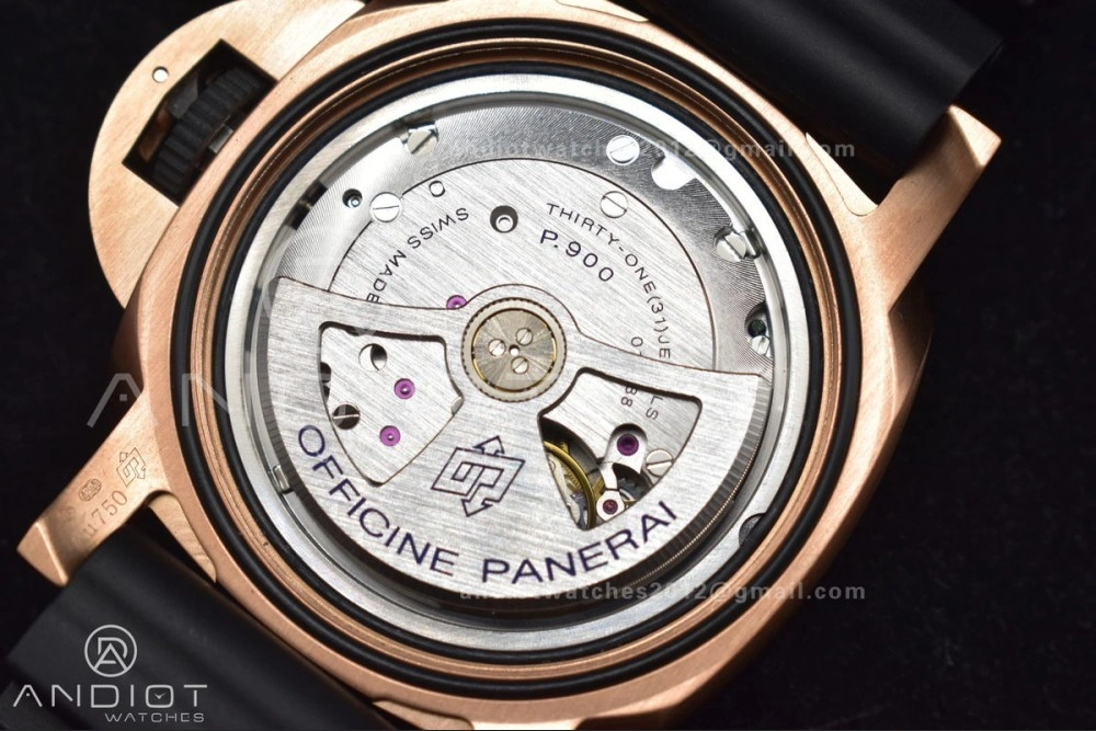 PAM1070 W SBF 1:1 Best Edition Black Dial on Black Rubber Strap P Tailored 434