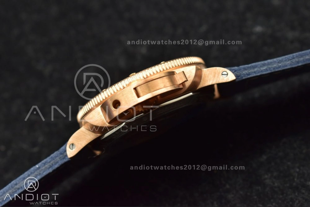 PAM1074 W Bronzo VSF 1:1 Best Edition Blue Dial on Blue Calfskin Strap P.900 Clone Versatile 331