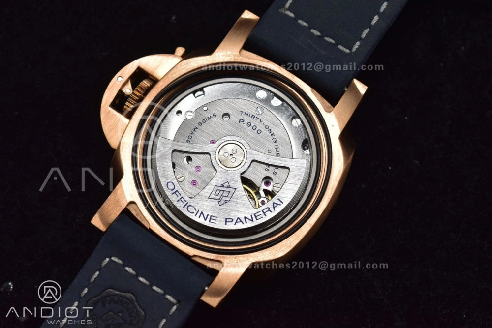 PAM1074 W Bronzo VSF 1:1 Best Edition Blue Dial on Blue Calfskin Strap P.900 Clone Versatile 331
