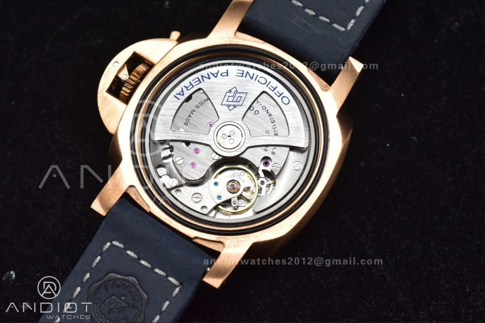 PAM1074 W Bronzo VSF 1:1 Best Edition Blue Dial on Blue Calfskin Strap P.900 Clone Versatile 331