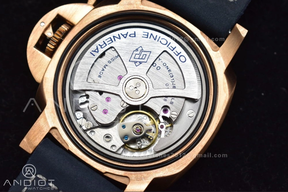 PAM1074 W Bronzo VSF 1:1 Best Edition Blue Dial on Blue Calfskin Strap P.900 Clone Versatile 331