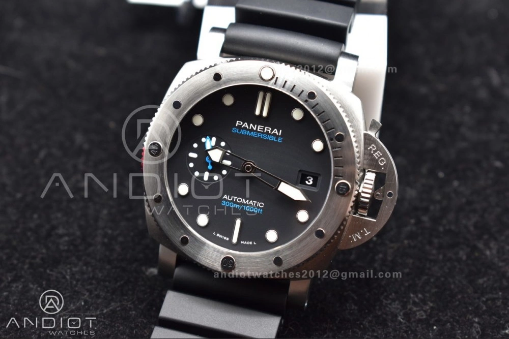 PAM1229 Y SBF 1:1 Best Edition Black Dial on Black Rubber Strap P ModernLook 323