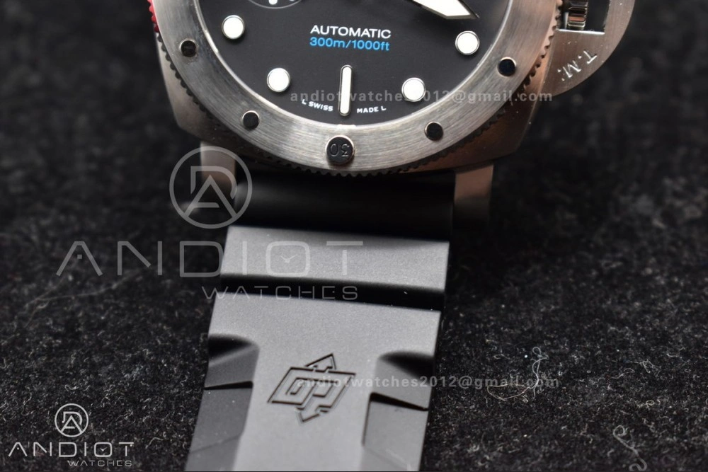 PAM1229 Y SBF 1:1 Best Edition Black Dial on Black Rubber Strap P ModernLook 323