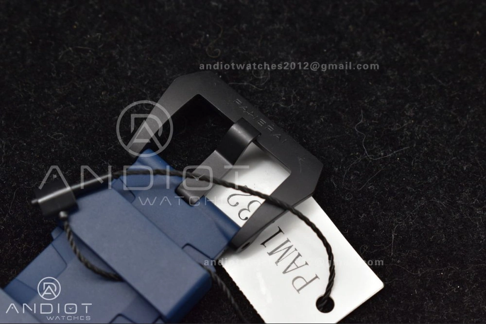 PAM1232 W Carbotech SBF 1:1 Best Edition Blue Dial on Blue Rubber Strap P Trendsetting 439