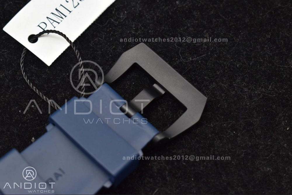 PAM1232 W Carbotech SBF 1:1 Best Edition Blue Dial on Blue Rubber Strap P Trendsetting 439