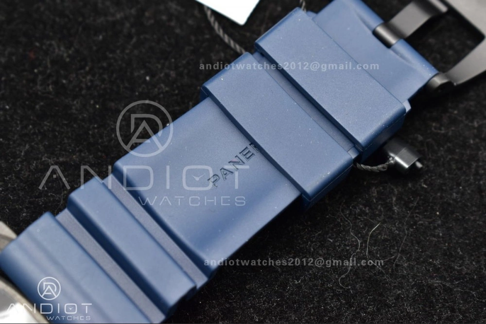 PAM1232 W Carbotech SBF 1:1 Best Edition Blue Dial on Blue Rubber Strap P Trendsetting 439