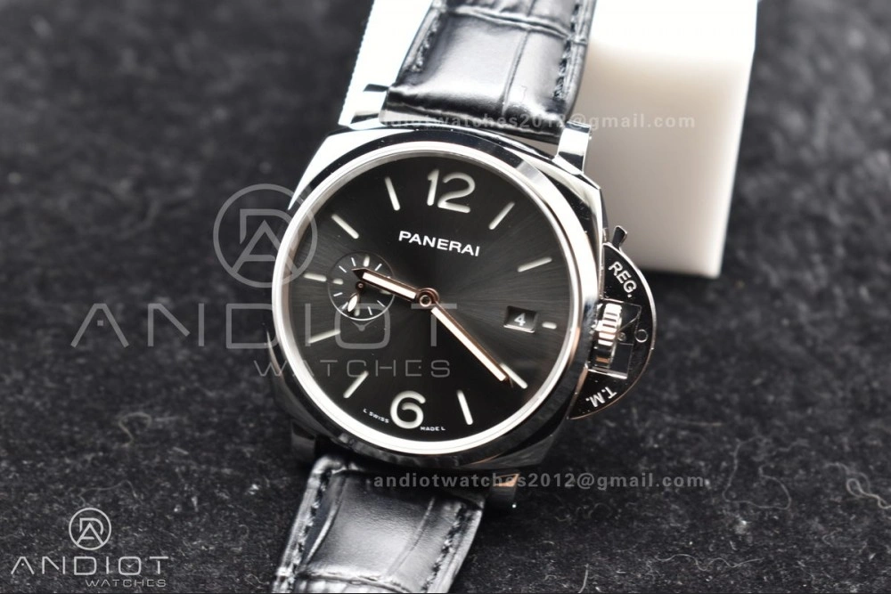 PAM1250 Luminor Due 42mm VSF Best Edition Gray Dial on Black Leather Strap P UrbanStyle 338
