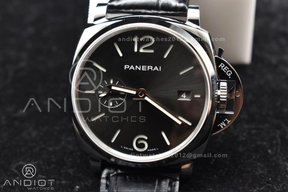 PAM1250 Luminor Due 42mm VSF Best Edition Gray Dial on Black Leather Strap P UrbanStyle 338