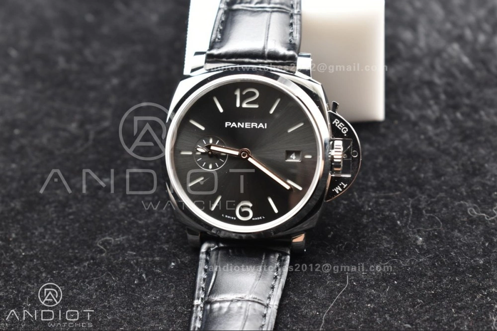 PAM1250 Luminor Due 42mm VSF Best Edition Gray Dial on Black Leather Strap P UrbanStyle 338