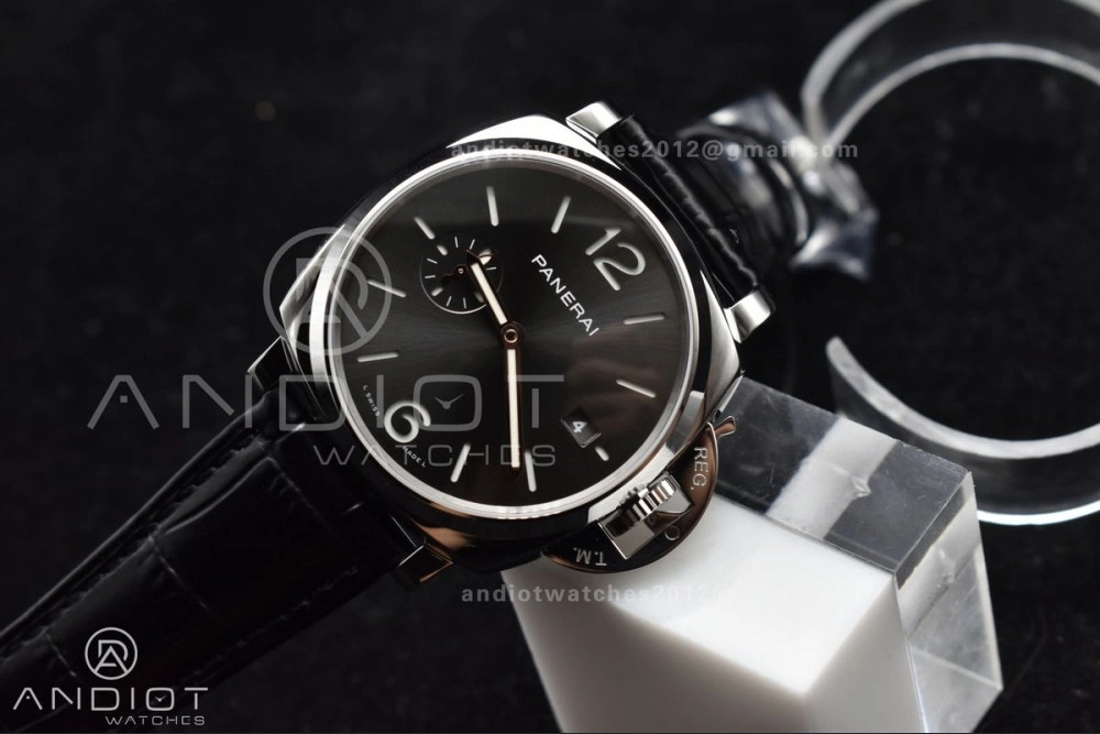 PAM1250 Luminor Due 42mm VSF Best Edition Gray Dial on Black Leather Strap P UrbanStyle 338